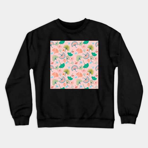 Ginkgo leaves, Ginkgo Biloba. Crewneck Sweatshirt by Papergrape